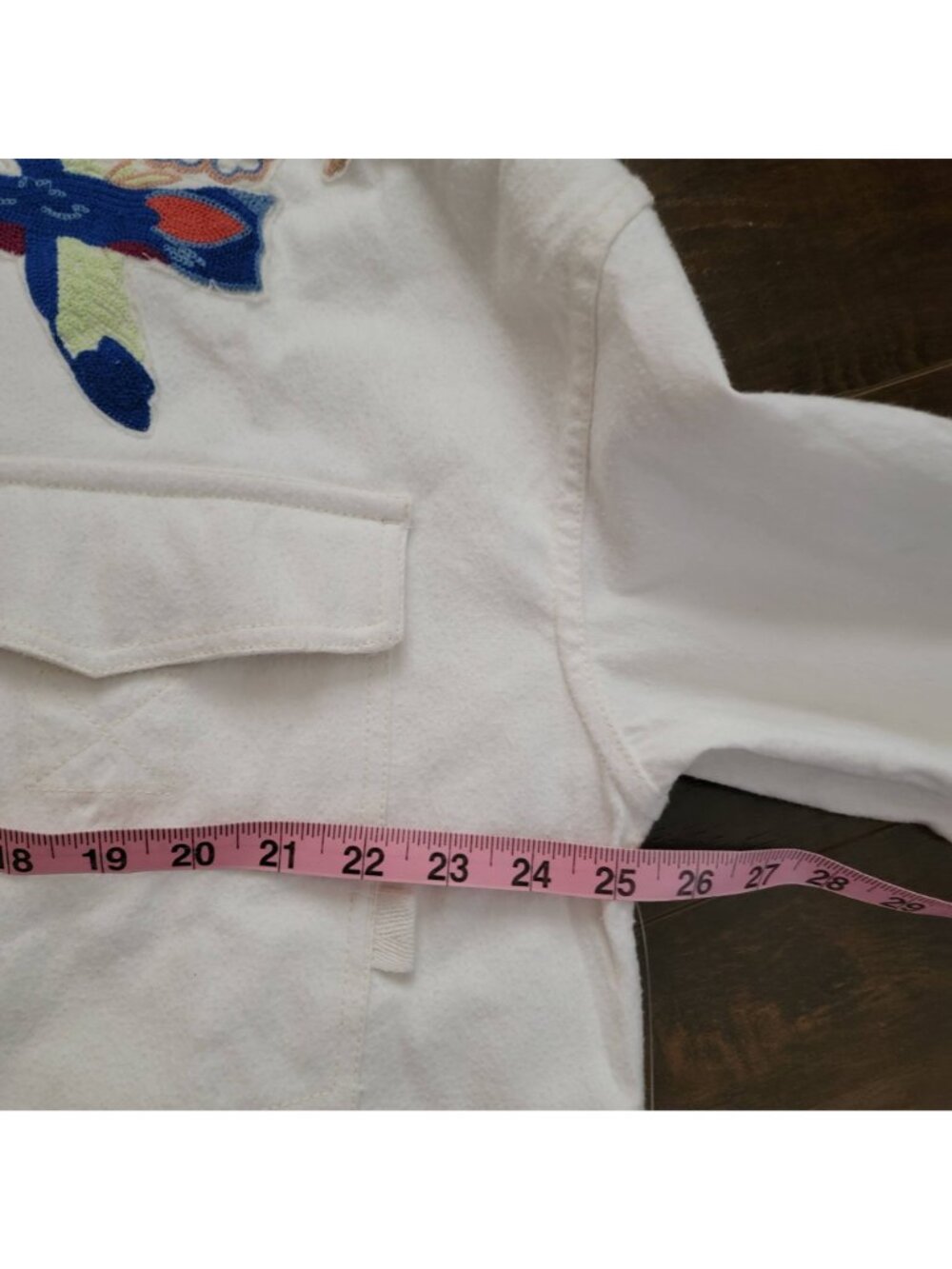 Free People Take Flight Embroidered Shirt Boho Chic Hippie Festival Womens L - Picture 5 of 8